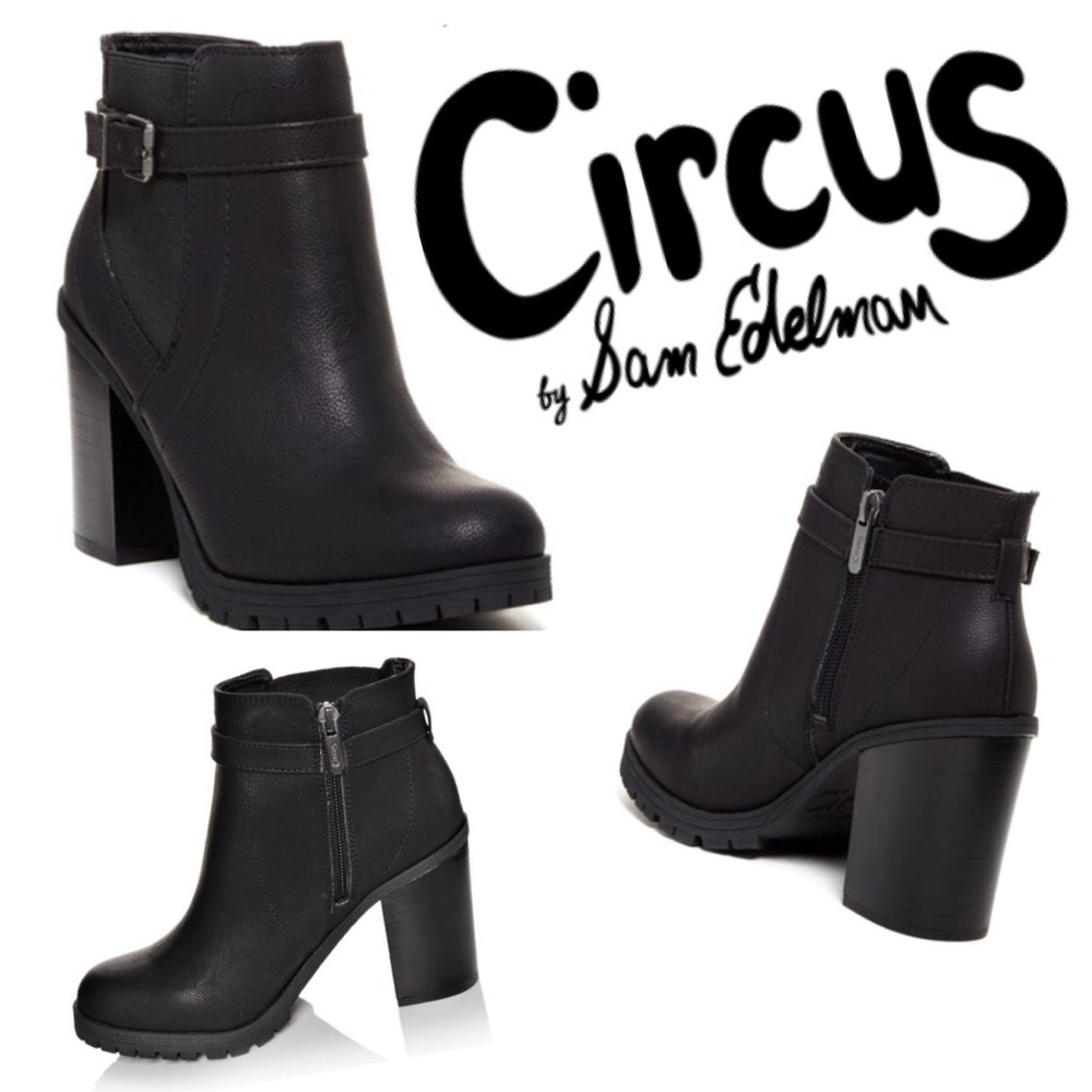 Circus by Sam Edelman Black Ankle Booties